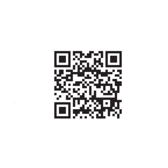 QR-Code auf weißem Hintergrund.